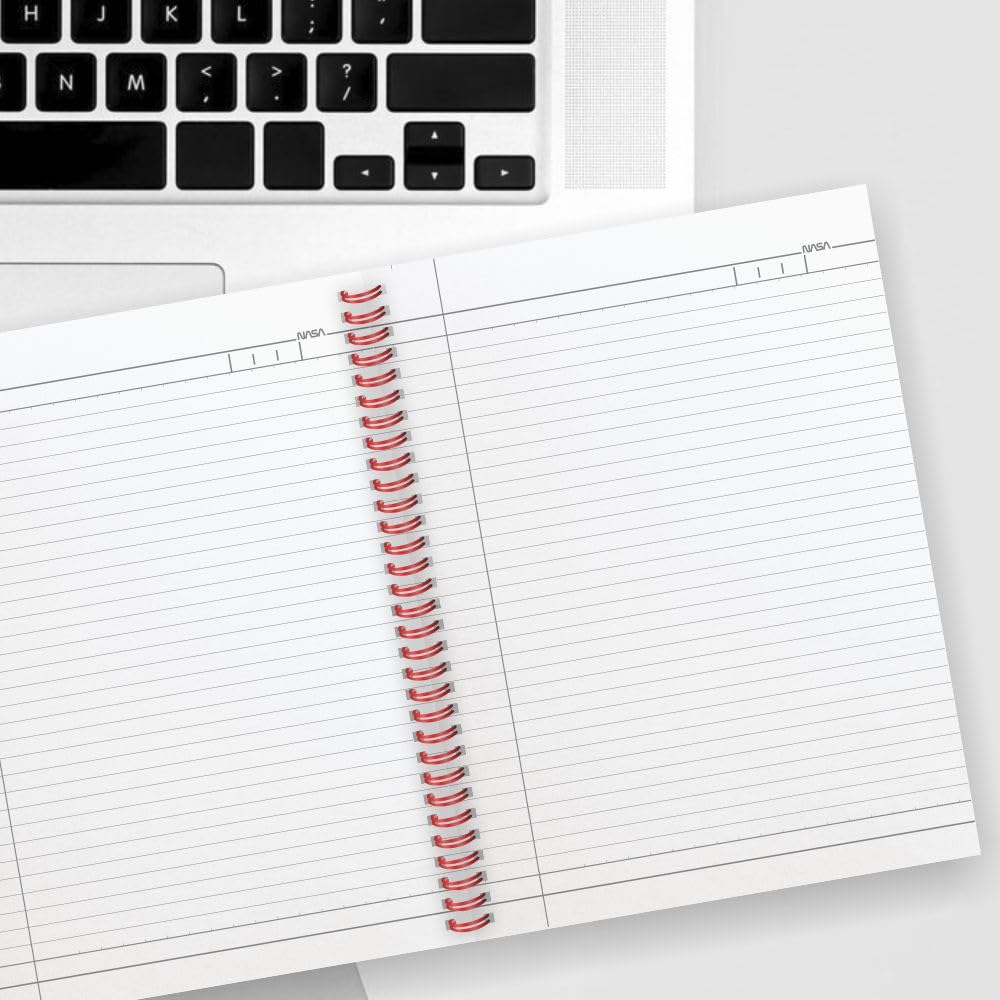 Anupam NASA 1 Subject Notebook A4, 70 GSM, 70 Sheets (140 Pages) College Ruled/Plain Spiral Subject Notebook for Work, School Supplies, Home & Office, Writing Journal